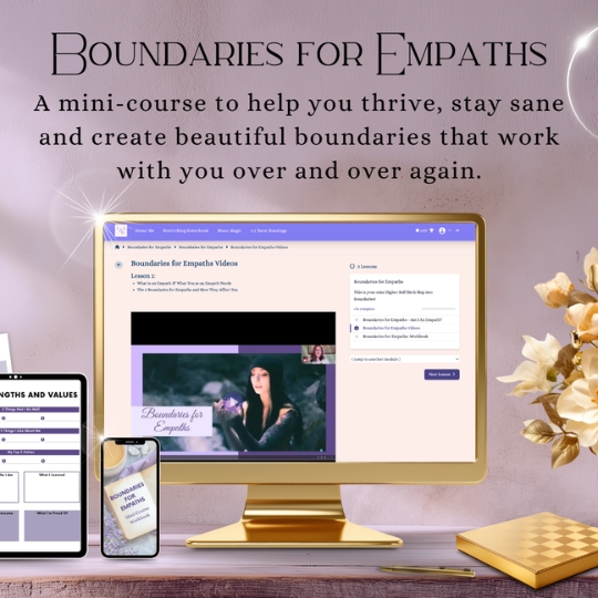 from Carla-Jayne Hollingworth  Shadow work shows you the pattern. This mini-course shows you what to do about it. Learn the practical tools to respond differently when you notice over-giving, emotional exhaustion, and people-pleasing.   Real, actionable strategies for empaths who absorb everyone's energy and forget their own limits. Perfect companion to The Iron Room's boundary work.