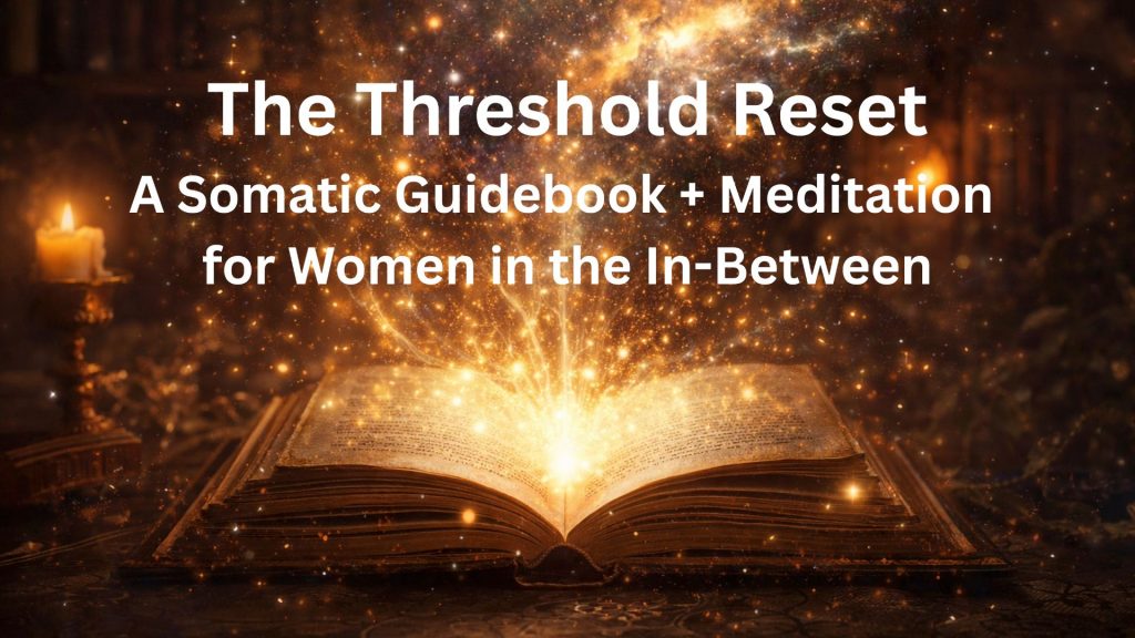 The Threshold Reset: A Somatic Guidebook + Meditation (Danisha Ware) A somatic guidebook and guided meditation for the space most people try to rush out of, the in-between. Learn to regulate the quiet panic of uncertainty, understand what your nervous system actually needs, stop overthinking, and stay grounded instead of abandoning yourself during transition. You're not starting over. You're becoming.