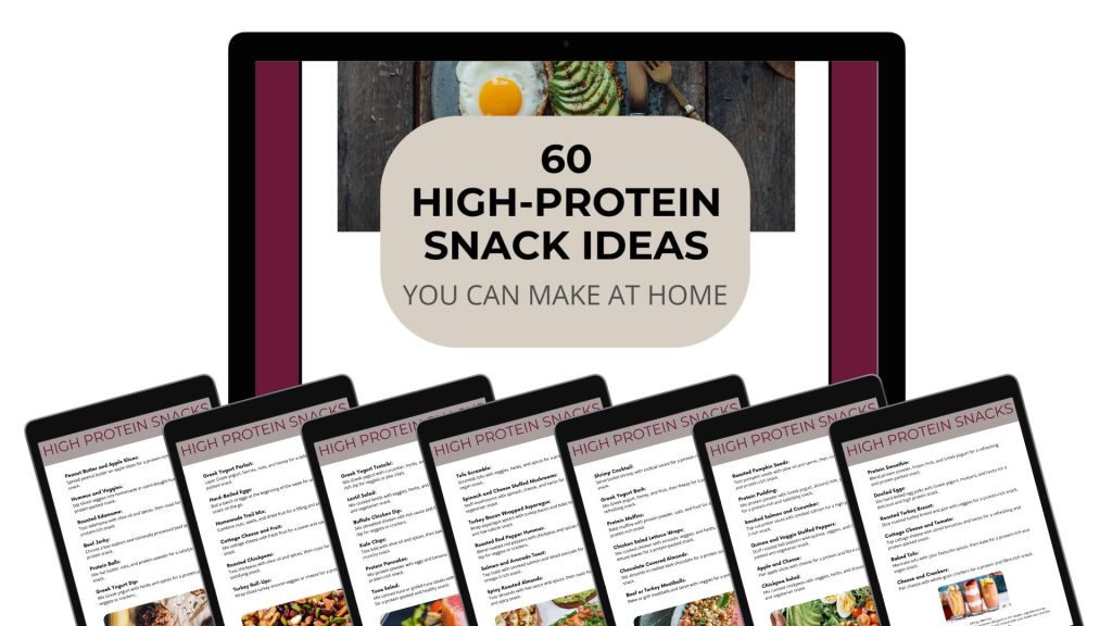 60 High Protein Snack Ideas eBook (Jenn Fast) Beat cravings, boost your energy, and stay satisfied with quick, delicious snacks you'll actually want to eat. Protein-powered ideas for real life and real hunger, no boring rice cakes or diet food in sight.