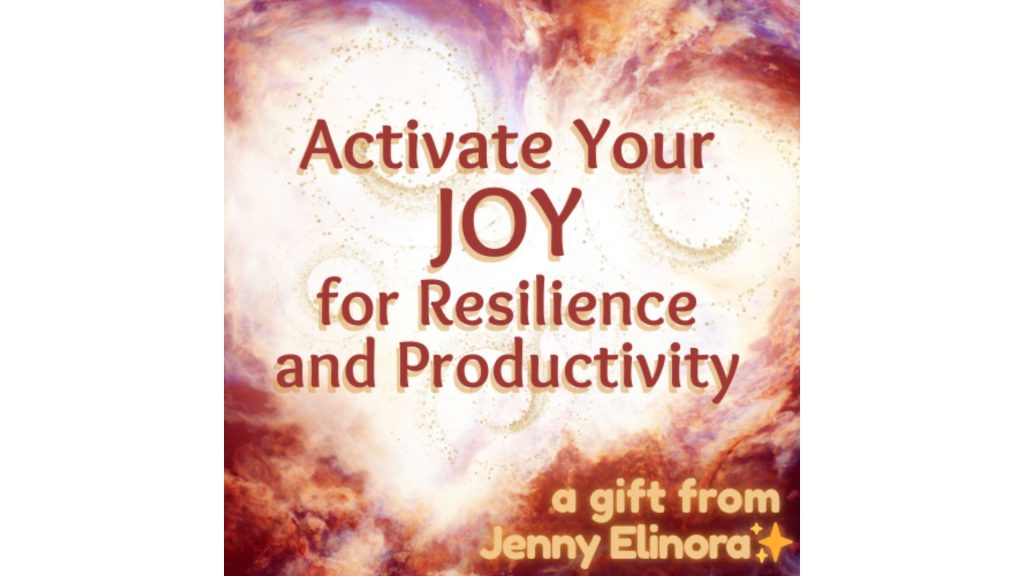 Activate Your JOY (Jenny Elinora) A series of tools to help you get past avoidance habits and gently retrain your nervous system to act on your joy in tiny yet powerful ways. For the moments when life feels challenging, and joy feels like the last thing available to you.