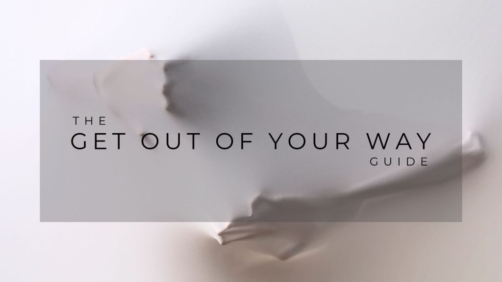 The Get Out of Your Way Guide (Naomi Kreske). The one question that shifted everything, three brave shifts made in real life (not theory), and the honest truth about how to finally stop getting in your own way. Includes a self-check checklist, real reflection prompts, and powerful starting points for when you're ready to stop overthinking and start trusting yourself.