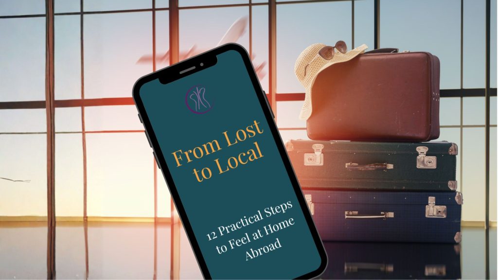 From Lost to Local: Feeling At Home Abroad (Paola Marisela) Twelve practical steps covering language, community, cultural adjustment, and self-care. A roadmap designed for women navigating the emotional challenges of international living. Your guide to feeling at home wherever you land.
