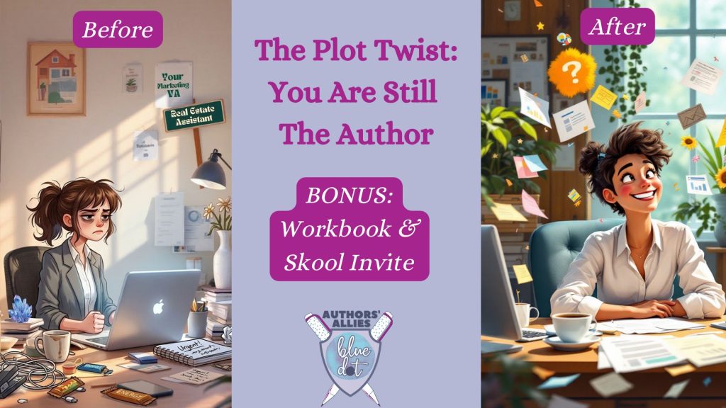 The Plot Twist: You Are Still The Author (Rebecca Paciorek) A guide that walks you through understanding your plot twist, unearthing the skills you already have, following the clues, and writing the next page. Because the story isn't over, you still hold the pen.