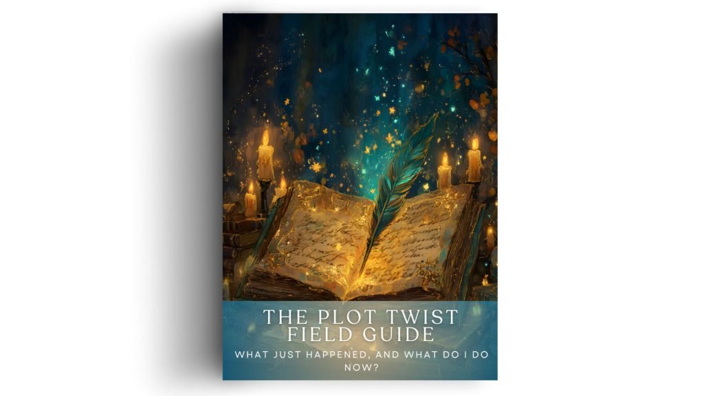 The Plot Twist Field Guide (Crystal Berg) A 3-part diagnostic workbook that tells you where you actually are, what kind of pivot you're in, and what to do in the next 48 hours. The Plot Twist Audit, the Signal Scanner, and the First 48 Hours are designed to be completed in one sitting.