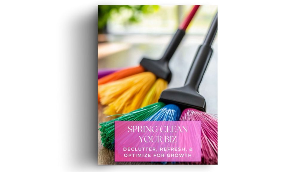 Spring Clean Your Biz: Declutter, Refresh, and Grow (Crystal Berg) A guided workbook to help you clear out what's no longer working in your business so you can make space for what's next. Declutter your offers, systems, and strategy, then refresh and grow from clean ground.