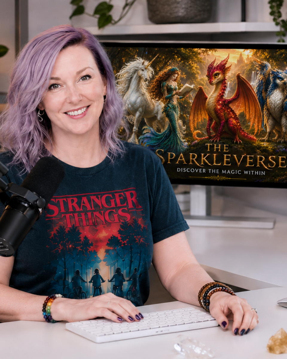 Crystal Berg at her desk